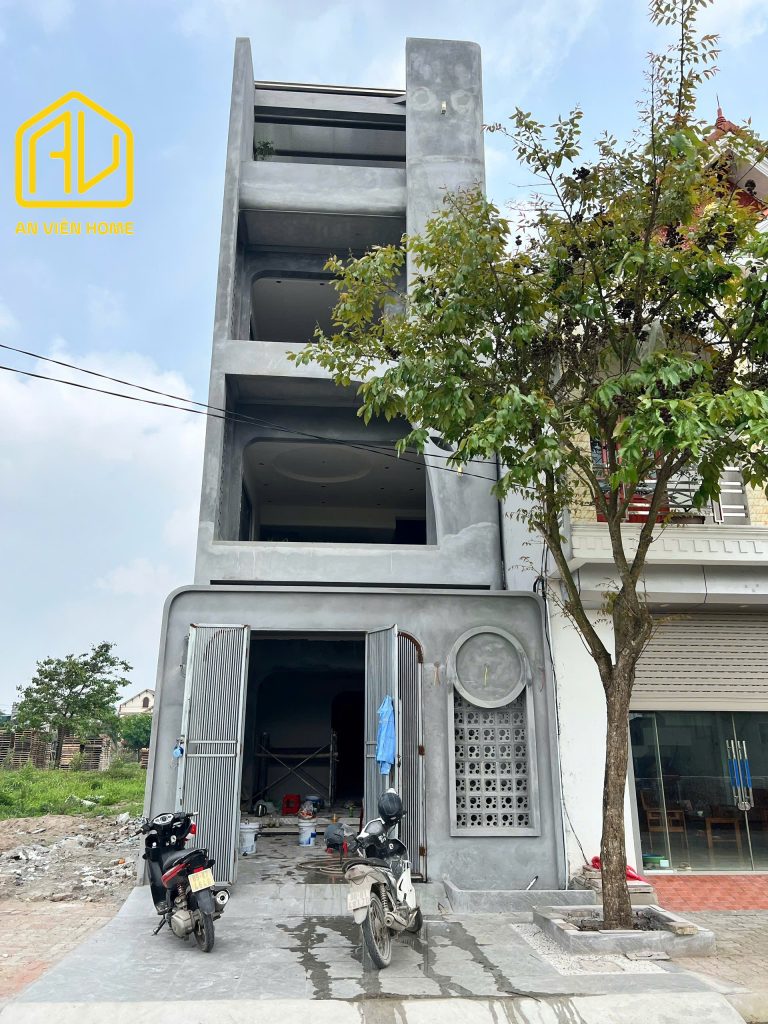 Mẫu nhà phố 4 tầng hiện đại ở Tiên Lữ Hưng Yên